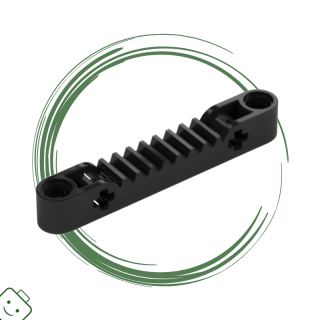LEGO® dílek Technic, Gear Rack 1 x 7 with Axle and Pin Holes / 87761