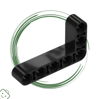 LEGO® dílek Technic, Liftarm, Modified Bent Thick L-Shape 3 x 5 / 32526