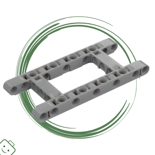 LEGO® dílek Technic, Liftarm, Modified Frame Thick 5 x 11 Open Center / 64178