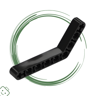 LEGO® dílek Technic, Liftarm, Modified Bent Thick 1 x 9 (6 - 4) / 6629