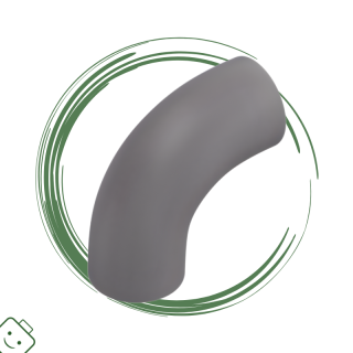 LEGO® dílek Brick, Round Tube 1 x 1 d. 90 degrees Elbow Macaroni - No Stud - Type 2 - Axle Hole / 25214