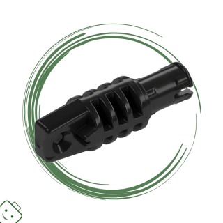 LEGO® dílek Hinge Cylinder 1 x 3 Locking with 1 Finger and Pin with Squared Hole and Friction Ridges on Ends / 57697