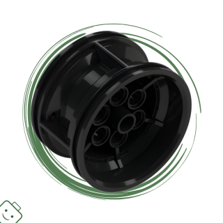 LEGO® dílek Wheel 43.2mm D. x 26mm Technic Racing Small, 6 Pin Holes / 56908