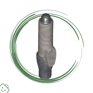 LEGO® dílek Minifigure, Utensil Pen with Molded Pearl Dark Gray Tip and Cap Pattern / 35809pb03