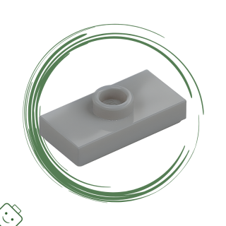 LEGO® dílek Plate, Modified 1 x 2 with 1 Stud with Groove and Bottom Stud Holder (Jumper) / 15573