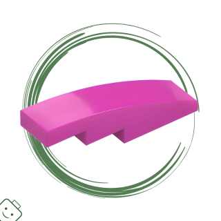 LEGO® dílek Slope, Curved 4 x 1 / 61678