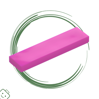 LEGO® dílek Tile 1 x 4 / 2431