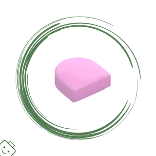 LEGO® dílek Tile, Round 1 x 1 Half Circle Extended / 24246