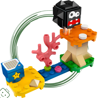 LEGO® Super Mario™ Fuzzy a Mushroom v akci – rozšiřující set - limitovaná edice / 30389
