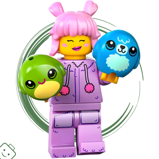 LEGO® minifigurka 27. série Sběratelka plyšových hraček (Plush Toy Collector) / 71048 col27-1