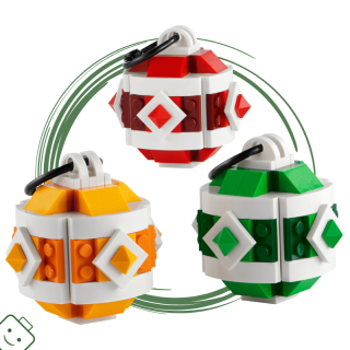 LEGO® Sada vánočních ozdob - limitovaná edice - obal 2. jakosti / 40604-x