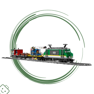 LEGO® City Powerd UP Nákladní vlak - obal 2. jakosti / 60198-x