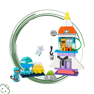 LEGO® DUPLO® Vesmírné dobrodružství s raketoplánem 3 v 1 / 10422