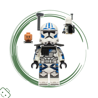 LEGO® minifigurka Star Wars™ Klonový voják 501. legie Pěťák [Clone ARC Trooper Fives, 501st Legion (Phase 2)]/ 75387 sw1329