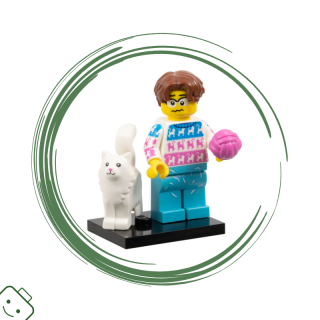 LEGO® minifigurka 27. série Milovník koček (Cat Lover) / 71048 col27-11