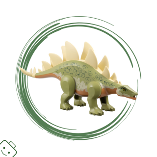 LEGO® minifigurka Jurassic World™ Stegosaurus (Dinosaur Stegosaurus with Tan Plates and Thagomizer) / 76965 stego03