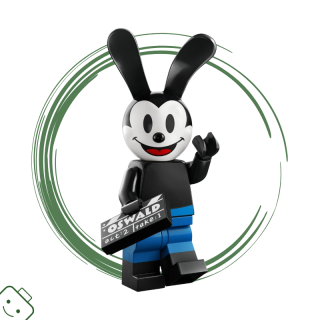 LEGO® minifigurka Sté výročí Disney™ Šťastný králík Oswald (Oswald the Lucky Rabbit) / 71038-1 / coldis100-1