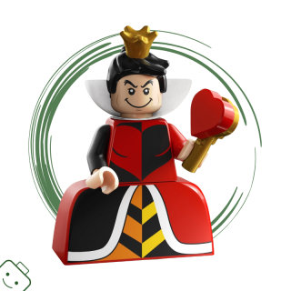 LEGO® minifigurka Sté výročí Disney™ Srdcová královna (Queen of Hearts) / 71038-7 / coldis100-7