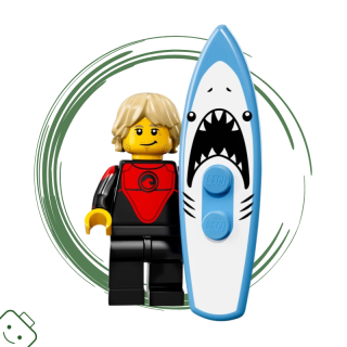 LEGO® minifigurka 17. série Profesionální surfař (Pro Surfer) / 71018 col17-1
