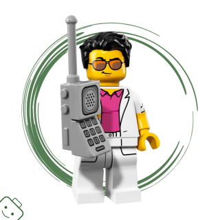 LEGO® minifigurka 17. série Zbohatlík (Yuppie) / 71018 col17-12