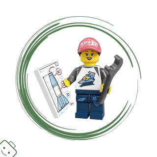 LEGO® minifigurka 20. série Milovník vesmíru (Space Fan) / 71027 col20-6