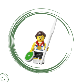 LEGO® minifigurka 20. série Atlet / 71027 col20-11