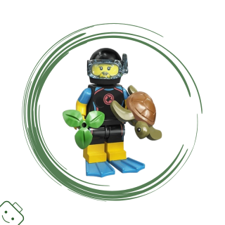 LEGO® minifigurka 20. série Mořský záchranář (Sea Rescuer) / 71027 col20-12