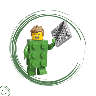LEGO® minifigurka 20. série Chlapík v kostýmu kostky (Brick Costume Guy) / 71027 col20-13