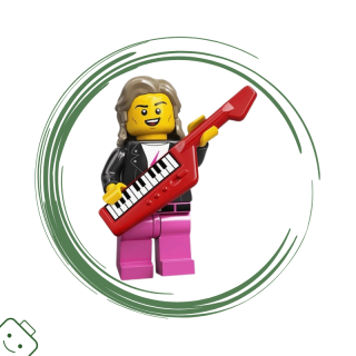 LEGO® minifigurka 20. série Muzikant z 80. let (80s Musician) / 71027 col20-14