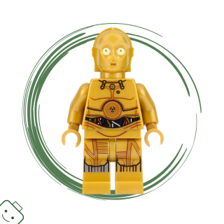 LEGO® minifigurka Star Wars™ C-3PO (Colorful Wires, Printed Legs) / 75290 sw0700