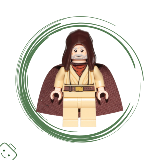 LEGO® minifigurka Star Wars™ Obi-Wan Kenobi (Old, Standard Cape, Hood Basic) / 75290 sw1046