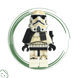 LEGO® minifigurka Star Wars™ Sandtrooper [(Enlisted) - Dual Molded Helmet, Black Pauldron, Ammo Pouch, Dirt Stains, Survival Backpack, Frown] / 75290 sw1131