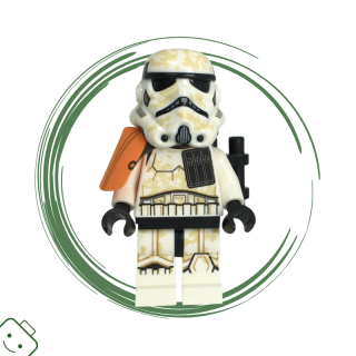 LEGO® minifigurka Star Wars™ Sandtrooper Squad Leader [(Captain) - Dual Molded Helmet, Orange Pauldron, Ammo Pouch, Dirt Stains, Survival Backpack, Frown] / 75290 sw1132