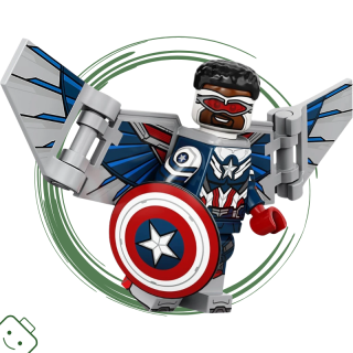 LEGO® minifigurka Studio Marvel 1. série Captain America / 71031 colmar-5