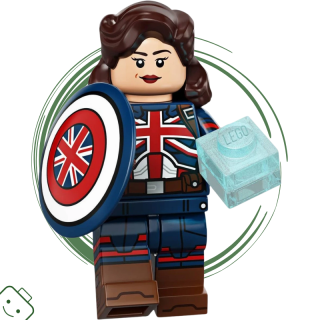 LEGO® minifigurka Studio Marvel 1. série Captain Carter / 71031 colmar-10