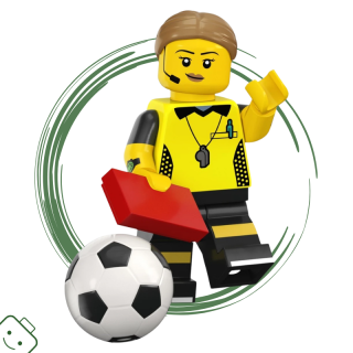 LEGO® minifigurka 24. série Fotbalová rozhodčí (Football Referee) / 71037 col24-1