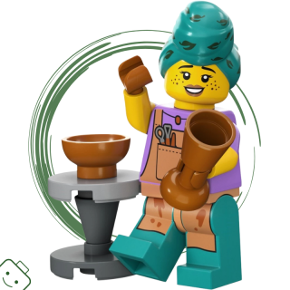 LEGO® minifigurka 24. série Hrnčířka (Potter) / 71037 col24-9