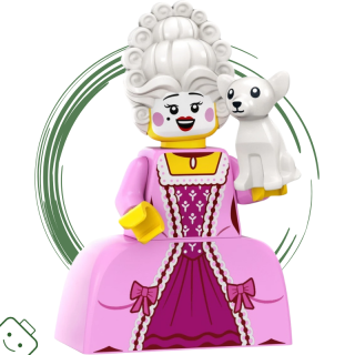 LEGO® minifigurka 24. série Rokoková aristokratka (Rococo Aristocrat) / 71037 col24-10