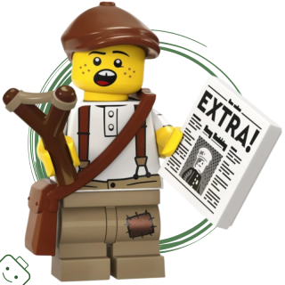 LEGO® minifigurka 24. série Roznašeč novin (Newspaper Kid) / 71037 col24-12