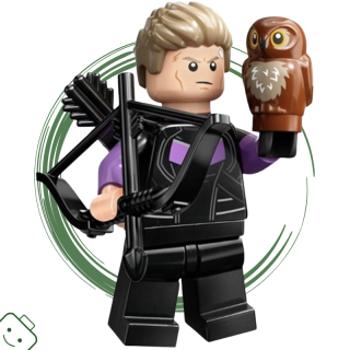 LEGO® minifigurka Studio Marvel 2. série Hawkeye / 71039 colmar2-6