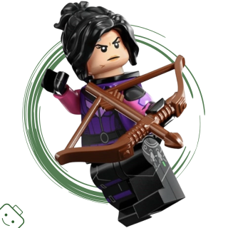 LEGO® minifigurka Studio Marvel 2. série Kate Bishop / 71039 colmar2-7