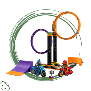 LEGO® City Kaskadérská výzva s rotujícími kruhy / 60360