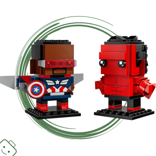 LEGO® Marvel Figurky Kapitána Ameriky a Červeného Hulka / 40668
