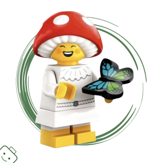 LEGO® minifigurka 25. série Houbová víla (Mushroom Sprite) / 71045-col25-6