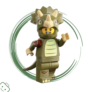 LEGO® minifigurka 25. série Fanoušek triceratopsů v kostýmu (Triceratops Costume Fan)/ 71045-col25-8