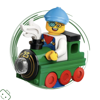 LEGO® minifigurka 25. série Vláčkové dítě (Train Kid) / 71045-col25-10