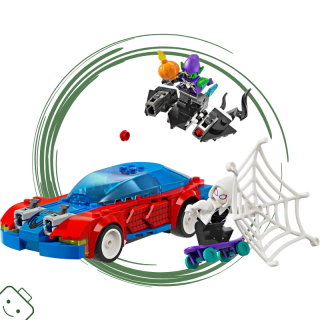 LEGO® Marvel Spider-Manovo závodní auto a Venom Zelený goblin / 76279